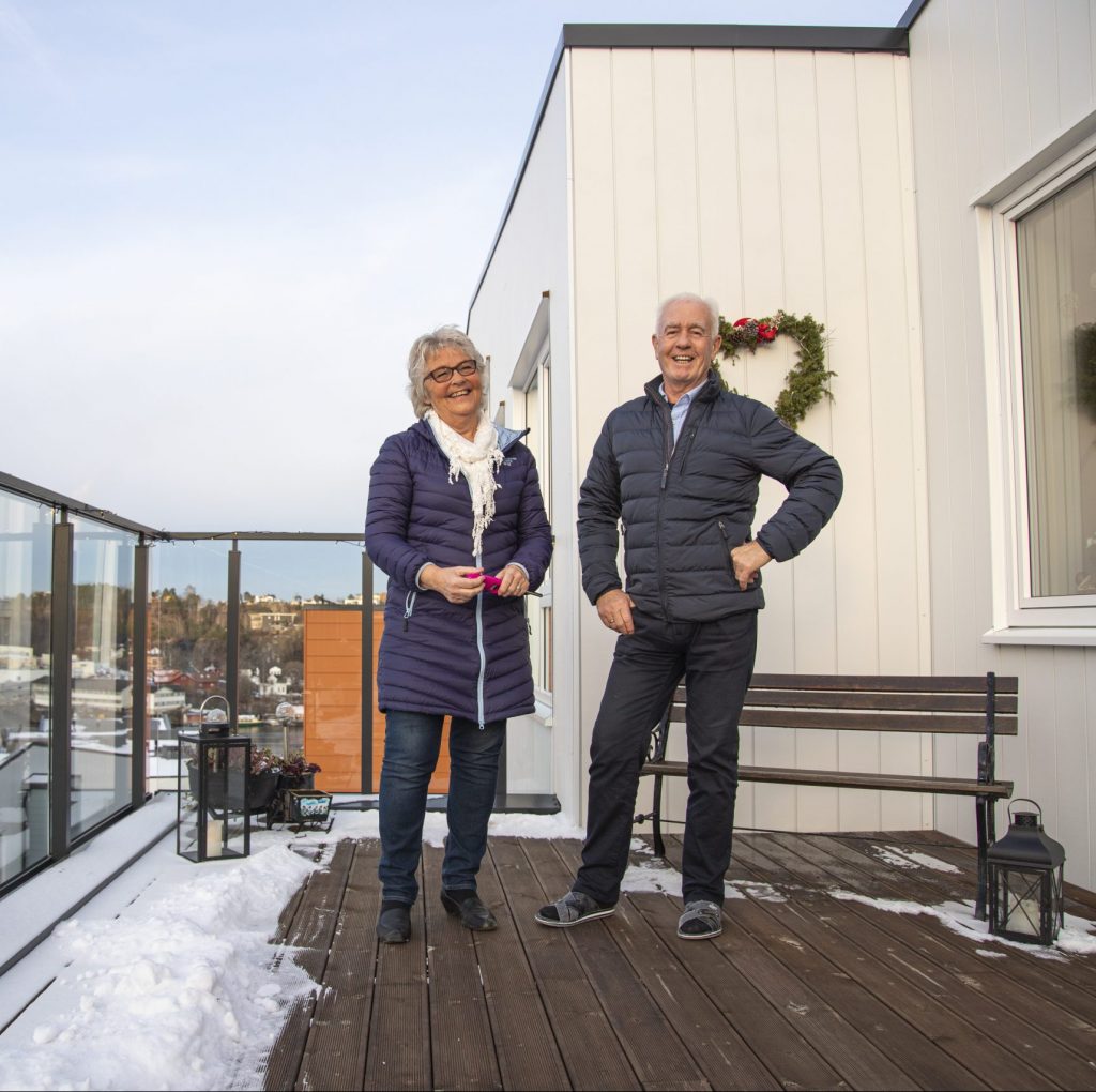 Ekteparet på verandaen